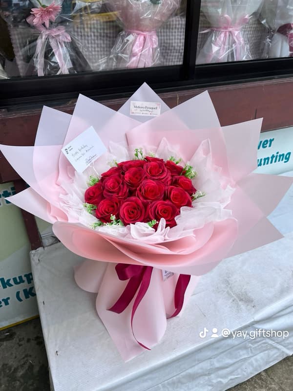 Round Rose tropis Artificial